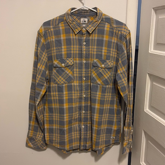 Men’s flannel Quicksilver long sleeve shirt - Picture 1 of 3